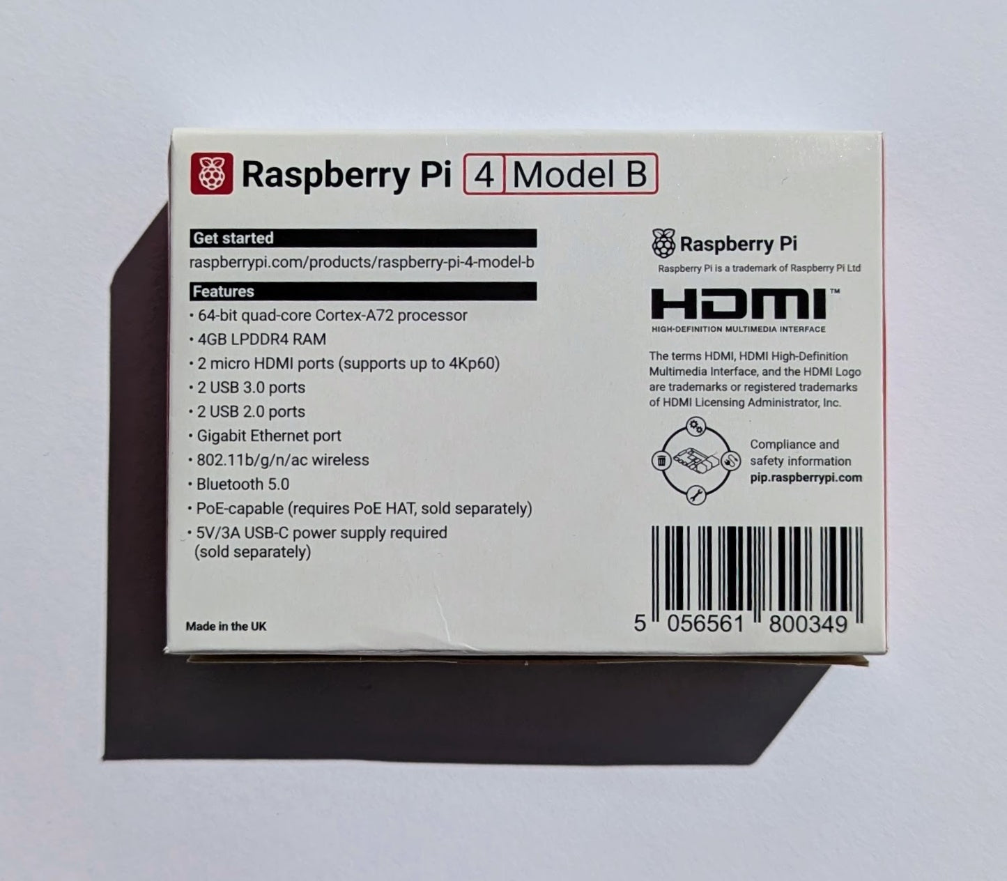 Raspberry Pi 4 Model B (4GB)