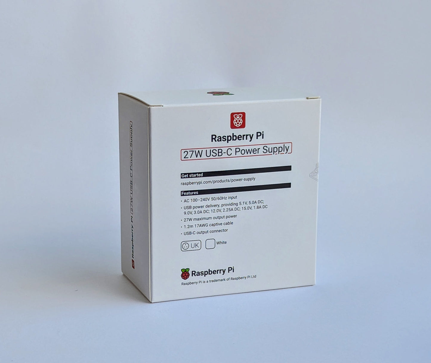 Raspberry Pi 27W USB-C Power Supply